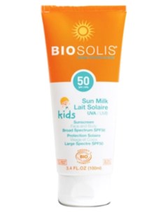 Молочко детское солнцезащитное для лица и тела SPF 50 100 мл Biosolis
