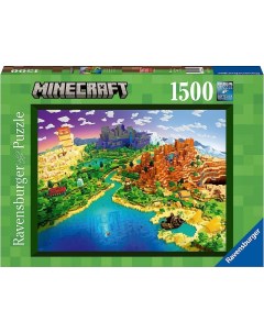 Пазл 1500 Майнкрафт Мир Minecraft арт 17189 Ravensburger