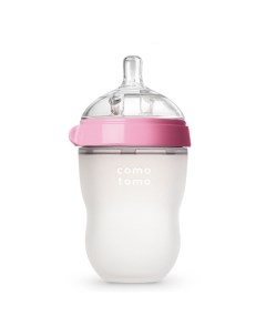 Бутылочка антиколиковая 250 мл с рождения розовая Comotomo