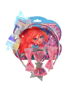 Аксессуары для волос ободок заколки 3 шт Winx