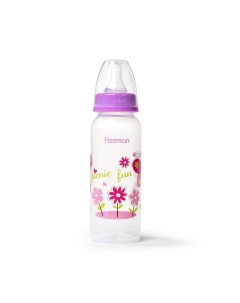 Бутылочка для кормления 240 мл пластик фиолетовая 6875 Fissman