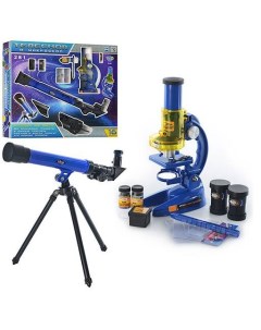 Игровой набор Микроскоп и телескоп с аксессуарами CQ 031 Кнр