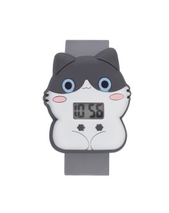 Часы наручные электронные детские Котик ремешок l 21 5 см Nobrand