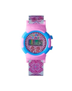 Часы наручные электронные детские Цветочки и сердечки d 4 см длина 19 5 см Nobrand