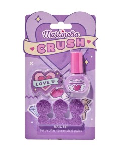 Набор детской косметики для ногтей Crush Nail Set Purple 2 предмета 11103vi Martinelia