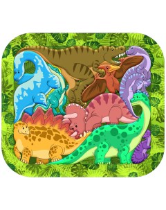 Рамка вкладыш Зоопазл Динозавры Нескучные игры