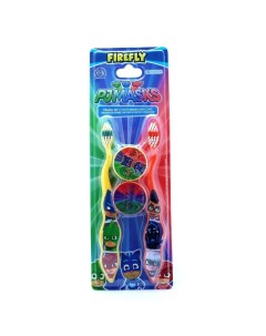Набор детских зубных щеток PJ MASKS с защитным колпачком Firefly