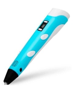3D ручка с ЖК экраном розетка EU пластик 3 цвета подставка голубой Gadzhetsshop