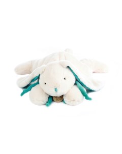 Мягкая игрушка Кролик 30 см белый бирюзовый AT365153 Lapkin
