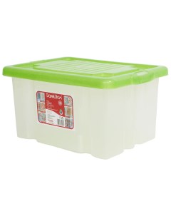 Ящик для игрушек Дарел с крышкой зеленый 18 л Darel plastiс