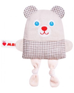Игрушка грелка с вишневыми косточками Крошка Мишка для новорожденных 0 Мякиши