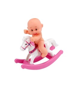 Пупс Junfa Мой малыш с лошадкой качалкой и аксессуарами PT 01414 Junfa toys