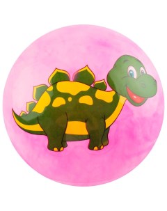 Мяч детский Динозаврики d 25 см 60 г цвет розовый в ассортименте 3575057 Nobrand
