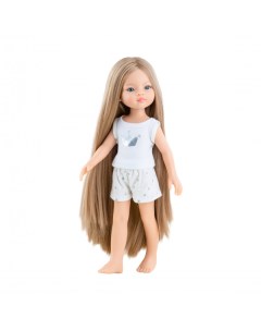 Кукла Маника блондинка с длинными волосами в пижаме 32 см 13208 Paola reina