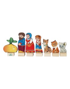Деревянная игрушка для малышей Персонажи сказки Репка Краснокамская игрушка