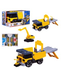 Игровой набор Junfa Самосвал трансформер грузовой с машинками Junfa toys