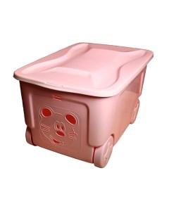 Ящик для игрушек COOL 50 литров нежно розовый Little angel