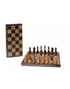 Шахматы гроссмейстерские деревянные с венге доской золото 196 18 Woodgames