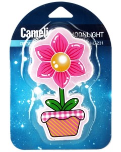 Ночник NL 231 Цветок розовый Camelion