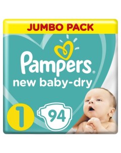 Подгузники New Baby Dry размер 1 94 шт Pampers