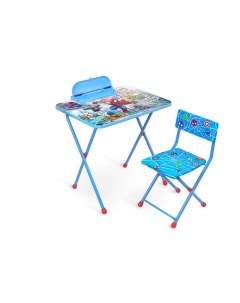 Комплект детской мебели Marvel с человеком пауком стол и стул Nika