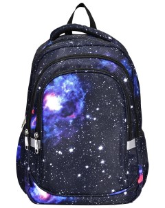 Рюкзак универсальный космос чёрный трёхсекционный 20 л 40x28x18 1шт Creativiki