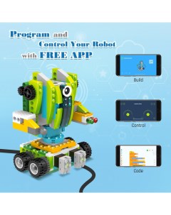 Электронный программируемый робот конструктор Robot Master Premium 600 дет Makerzoid