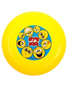 Летающая тарелка Круче всех смайлики 14 см цвета МИКС Funny toys