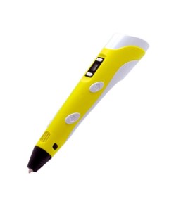 3D ручка c LCD дисплеем 3D Pen 2 Жёлтый Nobrand