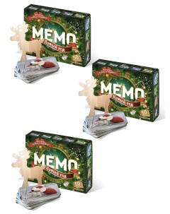 Настольные развивающие игры Мемо для детей и всей семьи Новый год 3 наб Нескучные игры