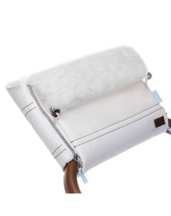 Муфта меховая для коляски Alpino Lux Bianco цвет белый Nuovita