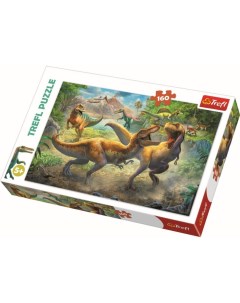 Пазл Борьба тиранозавров 160 деталей Trefl