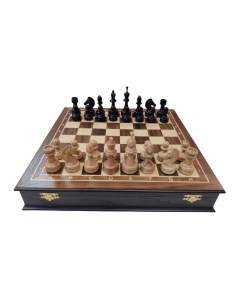 Шахматы в ларце премиальные из ореха и бука nh213 Lavochkashop