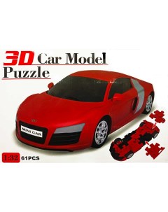 Пазл 3D Модель автомобиля 61 деталь масштаб 1 32 Ba2618 Red Abtoys