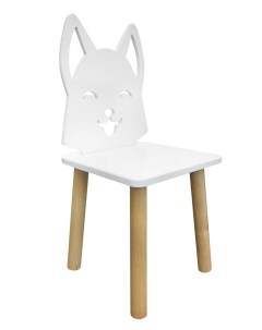 Детский стул Лисенок белоснежный Animal Русэкомебель