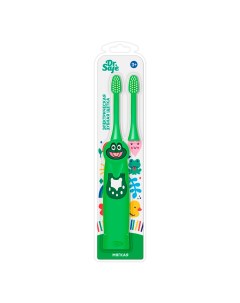 Электрическая зубная щетка Лягушка детская зеленая Dr.safe
