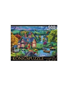 Пазлы Ночной домик в горах 500 элементов Konigspuzzle