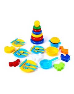 Набор игрушечной посуды развивающие игрушки для песочницы N00986 VP 1 2 5 Верес-про