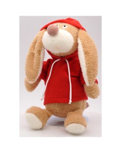 Кролик Лоуренс малый в красной толстовке флис 22 26 см 0976922 36 Unaky soft toy