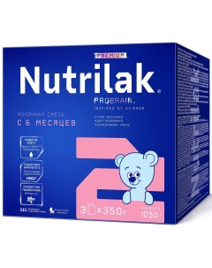 Детская смесь Premium 2 молочная сухая с рождения 1 05 кг Nutrilak