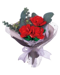 Конструктор букет цветов Plante Розы красные JK2685 100 деталей Jaki