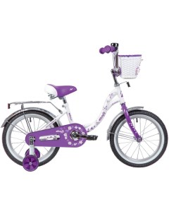 Велосипед Butterfly 14 бело фиолетовый Novatrack