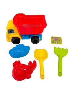 Набор игрушек для песочницы с грузовиком 5 предметов Nobrand