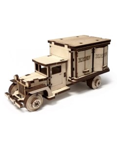 Конструктор деревянный 3D Грузовичок Фургон подвижный Lemmo