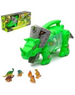 Динозавр 4 машины и фигурки Кнр