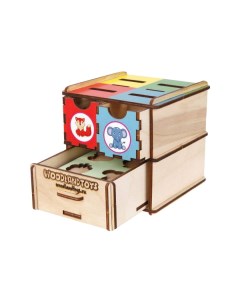 Деревянная игрушка Комодик куб Животные Woodland