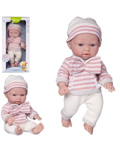 Пупс Junfa Pure Baby в вязаных белых штанишках 30 см Junfa toys