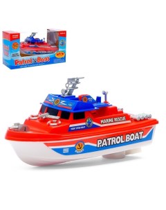Катер Патрульная лодка работает от батареек цвета МИКС Nobrand