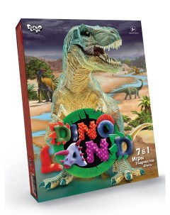 Детская настольная игра 7 в 1 Игры Творчество Опыты Dino Land DL 01 01 Danko toys