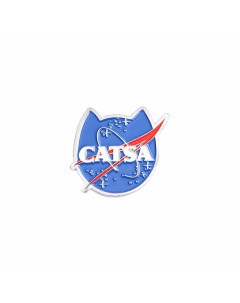 Значок на одежду металлический пин брошь CATSA Plush story